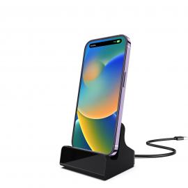  Lighting port charging dock stand headphone holder foldable wireless charger station for iphone